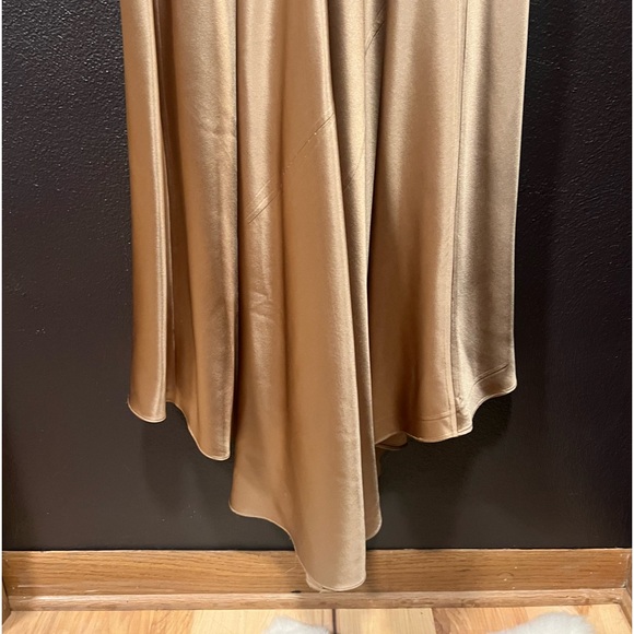 Lauren by Ralph Lauren size 10 stunning gold bias cut maxi dress. - Picture 7 of 10